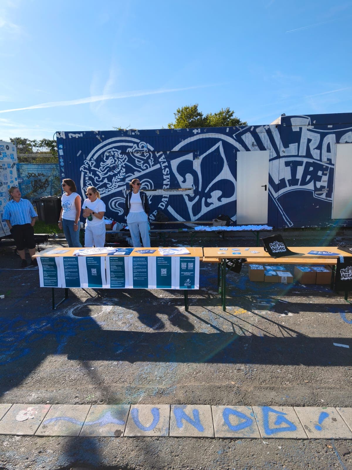 Infostand bei der Veranstaltung